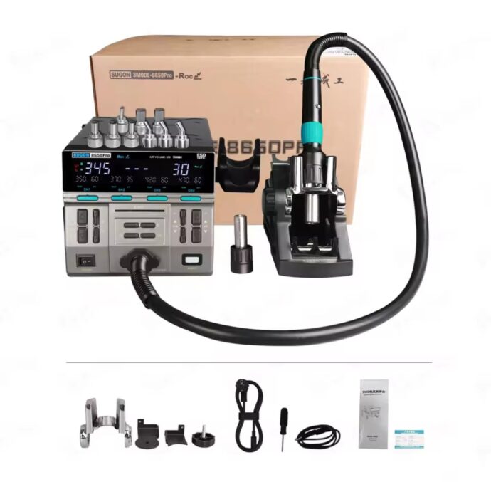 SUGON 8650PRO HOT AIR GUN 1300W BGA REWORK STATION - Image 10