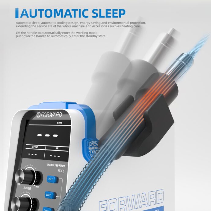 FORWARD FW-HA01 PRECISE TEMPERATURE CONTROL HOT AIR GUN 800W - Image 4