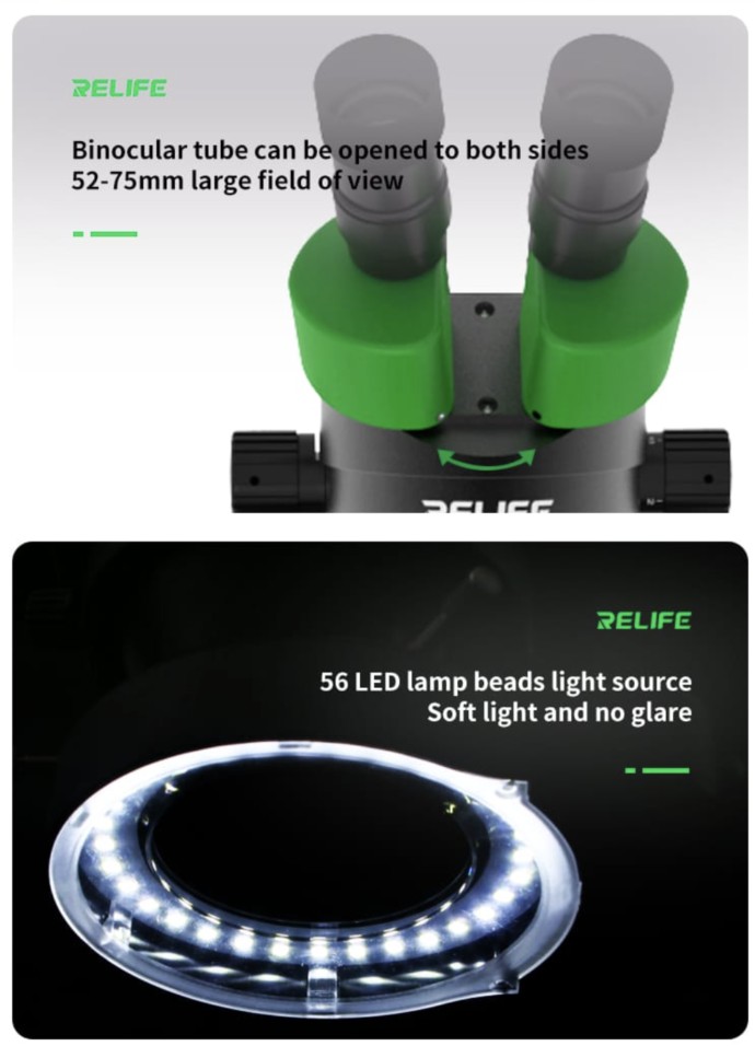 RELIFE RL-M3 0.7-4.5X BINCOCULAR HD MICROSCOPE TRINOCULAR STEREO - Image 4