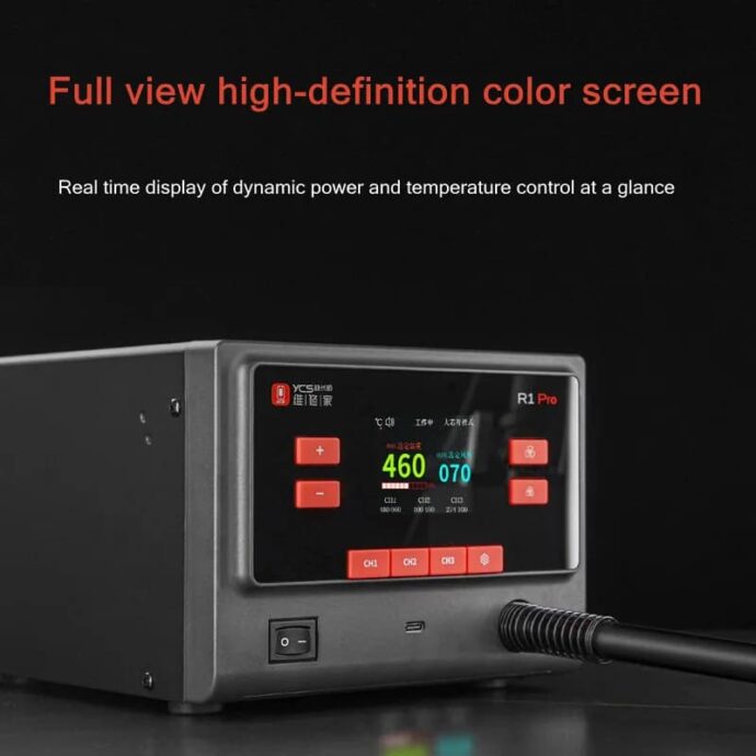 YCS R1 PRO INTELLIGENT SOLDERING STATION HOT AIR GUN1000W - Image 2