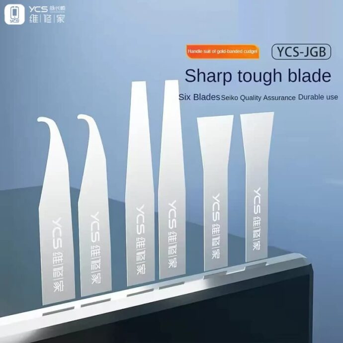 YCS JGB 10 IN 1 MOBILE PCB CHIP GLUE REMOVAL BLADE BRUSH SET - Image 3