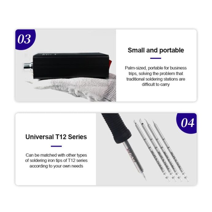 GVM T12-XS 72W SOLDERING STATION - Image 5