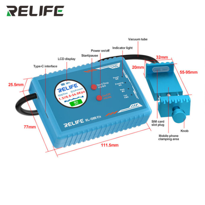 RELIFE RL-086 PRO INTELLIGENT AIR TIGHTNESS DETECTOR - Image 5