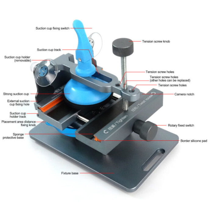 RELIFE RL-601S PLUS MULTIFUNCTIONAL DISMANTLING SCREEN ROTATING FIXTURE - Image 4