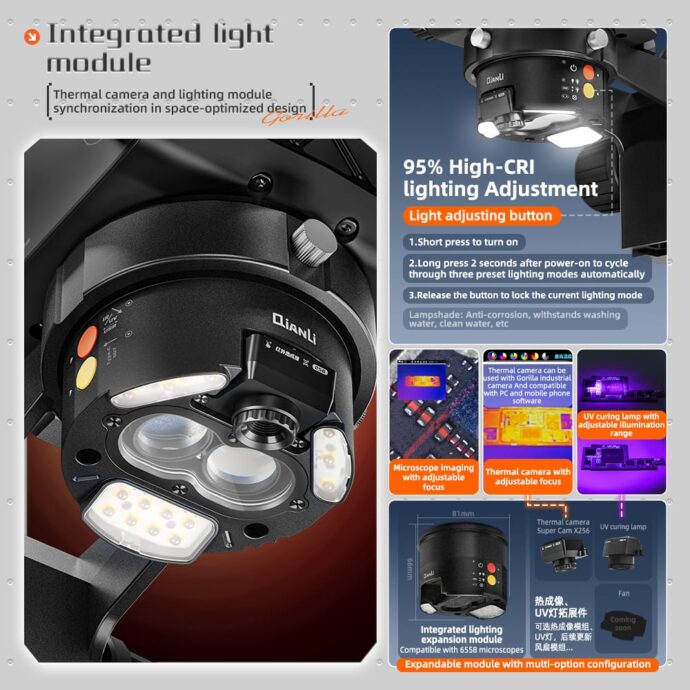 MICROSCOPE QIANLI GORILLA 6558X - Image 4