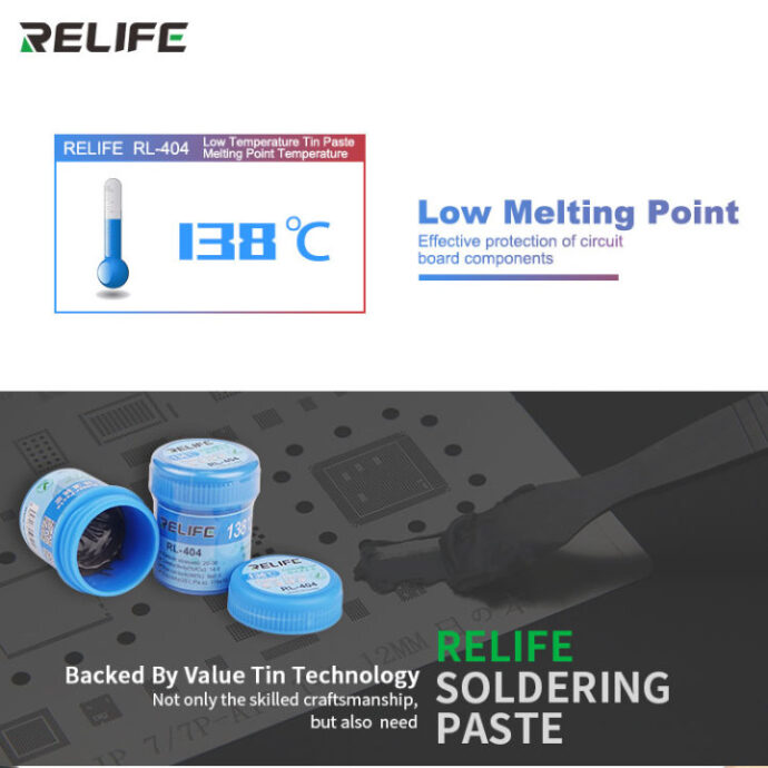 RELIFE RL-404 SOLDER PASTE 138°C - Image 4