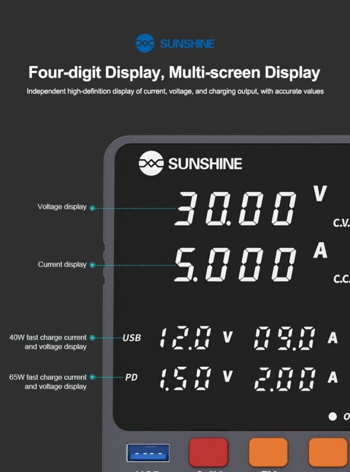 SUNSHINE P2 PRO DC POWER SUPPLY 30V 5A - Image 10