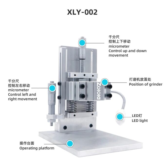 G+OCA PRO XLZ-001 MULTIFUNCTIONAL SCREEN IC AND CAMERA OUTER IRON RING GRINDING PLATFORM FOR IPHONE - Image 6