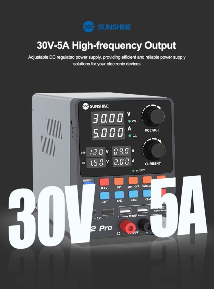 SUNSHINE P2 PRO DC POWER SUPPLY 30V 5A - Image 3