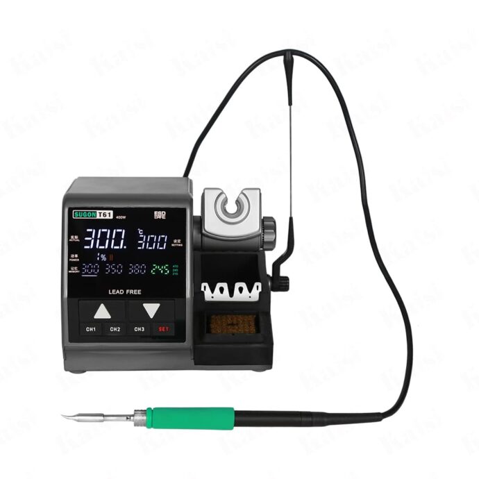 SUGON T61 400W SMD CONSTANT TEMPERATURE SOLDERING STATION COMPATIBLE WITH  210 / 245 / 470 HANDLE - Image 2