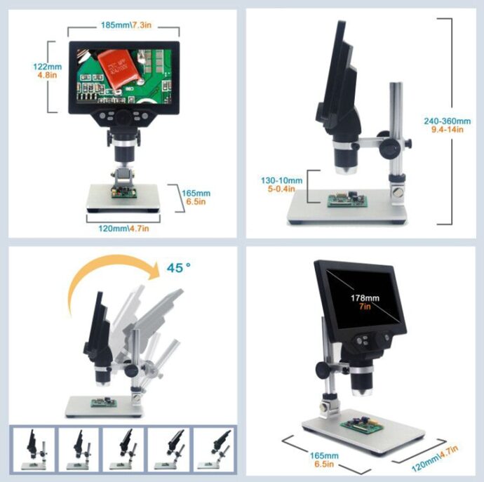 MICROSCOPE PORTABLE LCD DIGITAL 1-1200X - Image 5