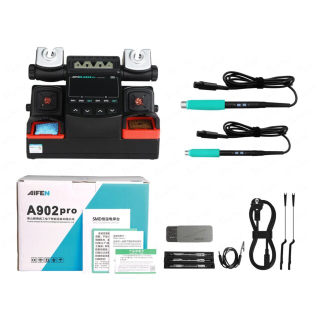 AIFEN A902 PRO DOUBLE STATION WELDING REWORK WITH T210/245/115 HANDLE