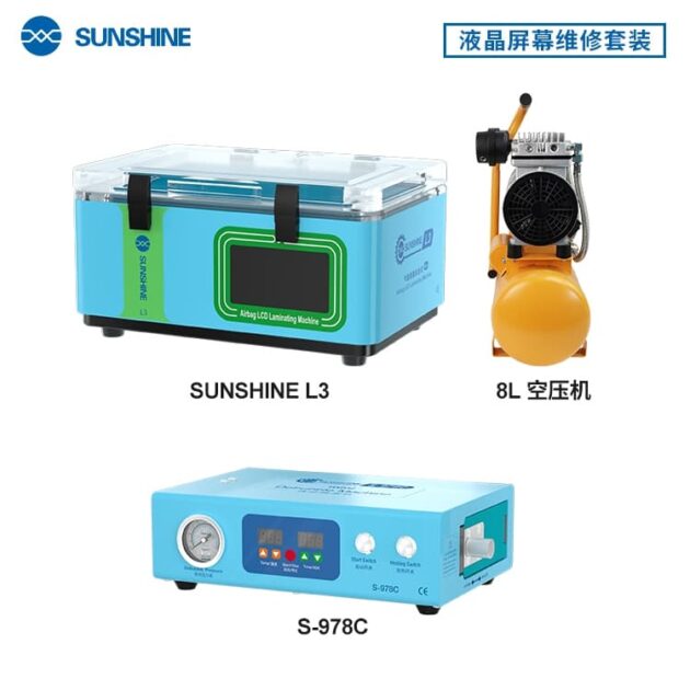 LAMINATING MACHINE SUNSHINE L3 + S-978C DEBUBBLE MACHINE