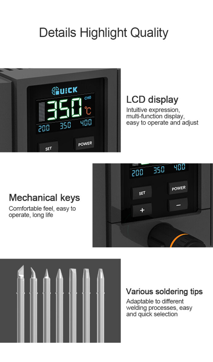 QUICK TS11 90W SOLDERING STATION - Image 6