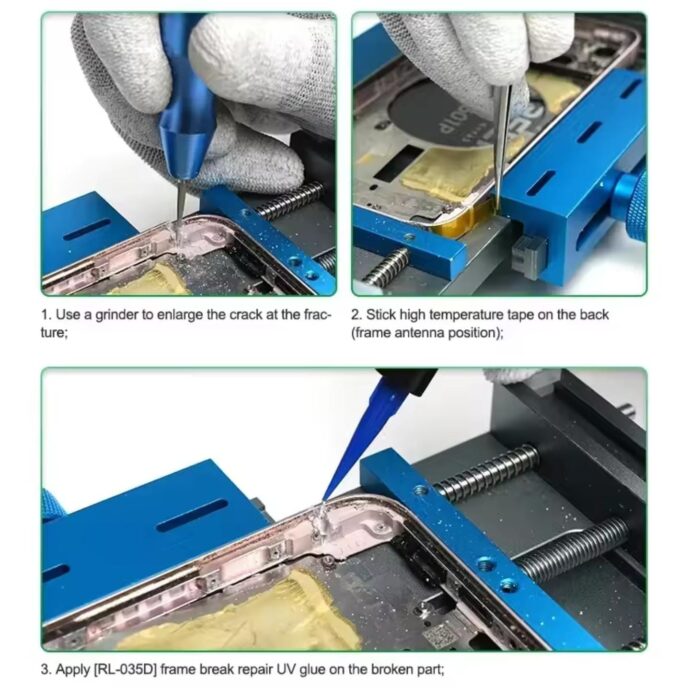 RELIFE RL-035D UV GLUE TO REPAIR BROKEN FRAME - Image 5