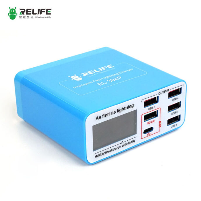 RELIFE RL-304P SMART 6-PORT DIGITAL DISPLAY CHARGER - Image 5