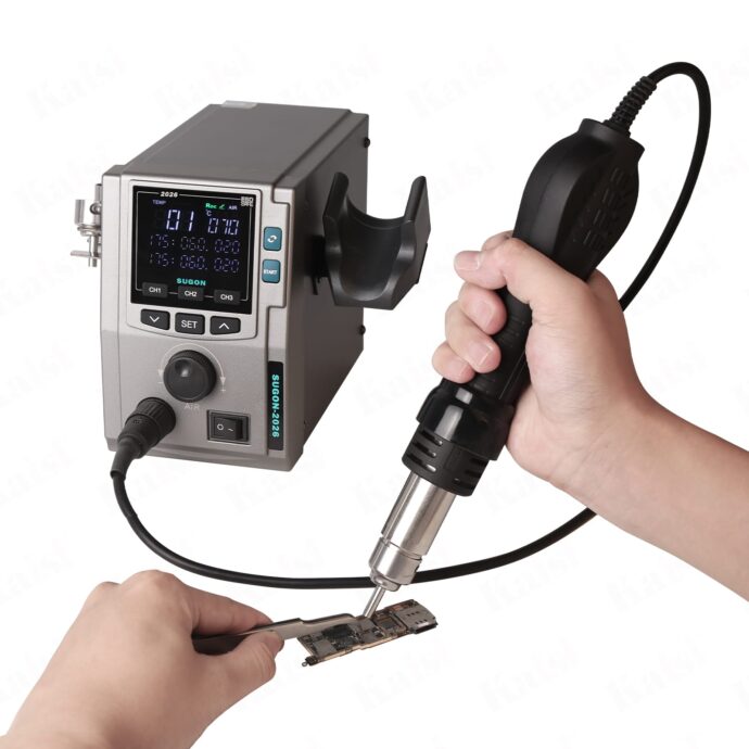 SUGON 2026 700W INTELLIGENT DIGITAL HOT AIR GUN BGA DESOLDERING REWORK STATION - Image 4