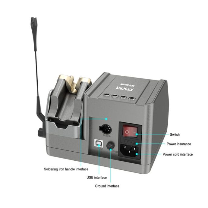 GVM H3 3-IN-1 HIGH VOLTAGE 80W INTELLIGENT SOLDERING STATION SUPPORTS T245/T210/T115 - Image 8