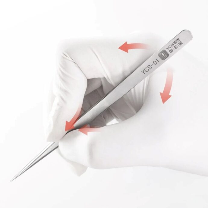 YCS 01 TWEEZERS PRECISION MOBILE PHONE REPAIR TOOLS - Image 3
