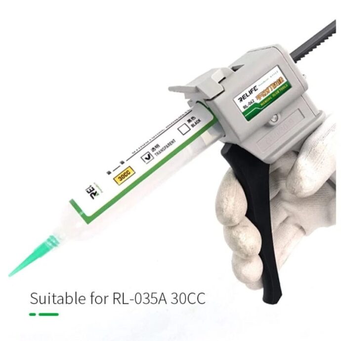 RELIFE RL-062 HIGH QUALITY MANUAL PROPELLING METAL BUCKLE GLUE GUN - Image 2