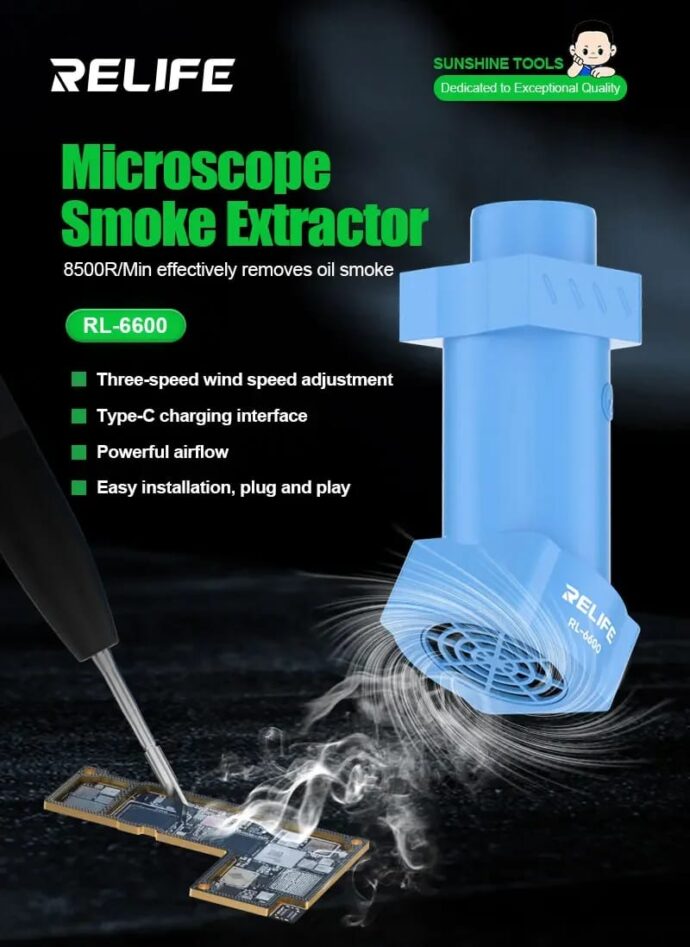 RELIFE RL-6600 MICROSCOPE SMOKE EXTRACTOR - Image 2