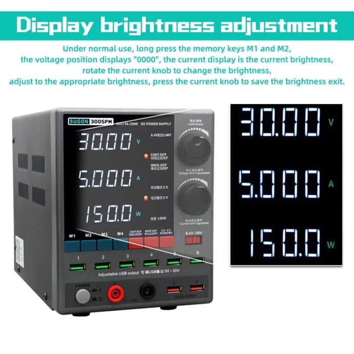 SUGON 3005PM DC POWER SUPPLY 30V 5A - Image 4