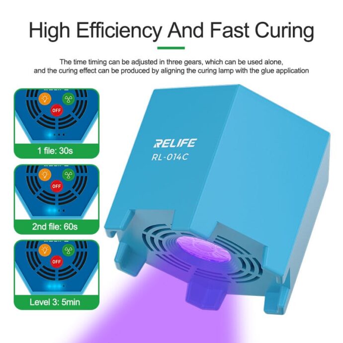 RELIFE RL-014C 2 IN 1 SMART COOLING AIR FAN + UV CURING LIGHT FOR MOTHERBOARD REPAIR - Image 3