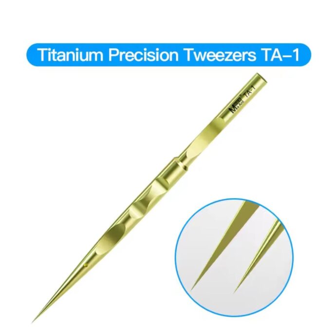 MAANT TA-1/TA-2 SUPER HARD HIGH PRECISION TITANIUM ALLOZ STAINLESS STEEL FLYING LEAD TWEEZERS - Image 7