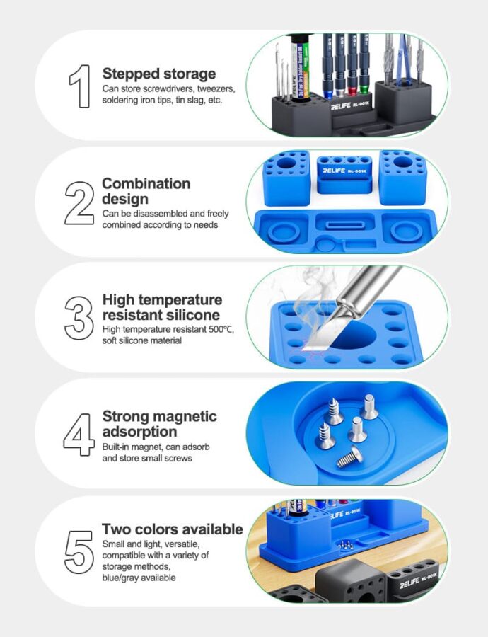 RELIFE RL-001K HIGH TEMPERATURE RESISTANT COMBINATION-TYPE MULTI-PURPOSE STORAGE BOX - Image 3