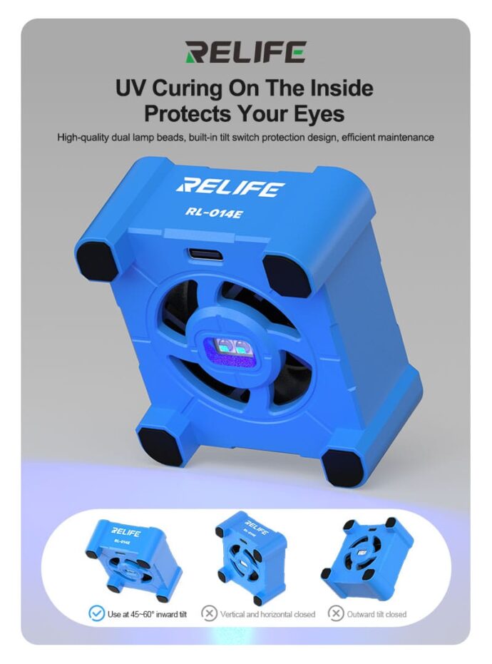 RELIFE RL-014E COOLING + EXHAUST + CURING + DUST DISPLAY UV CURING COOLING FAN - Image 7