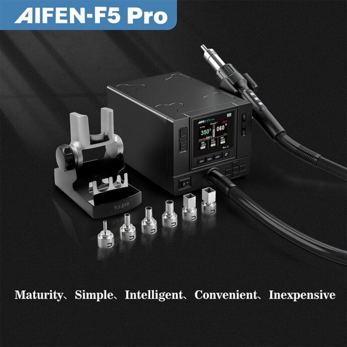AIFEN F5 PRO INTELLIGENT REWORK STATION 1000W HOT AIR GUN - Image 4