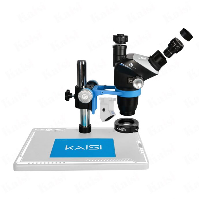 KAISI S8 6.7-52X ZOOM TRINOCULAR STEREO MICROSCOPE SET WITH TX1 4K VIDEO CAMERA - Image 4