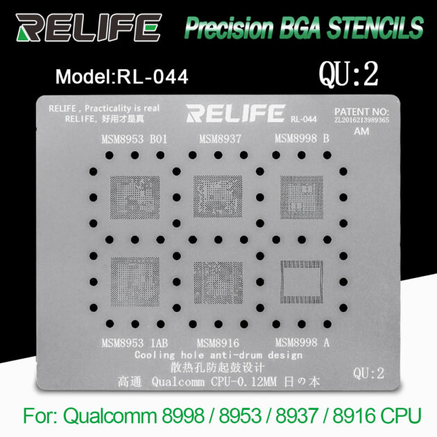 STENCIL RELIFE RL-044 QU2