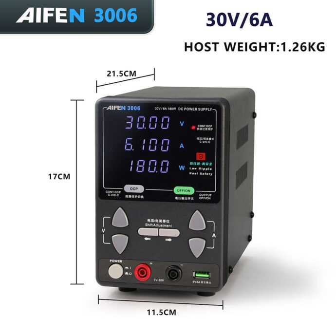 AIFEN 3006 DC POWER SUPPLY 30V 6A - Image 6