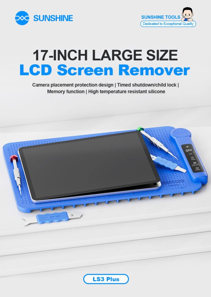 SUNSHINE LS3 PLUS LCD SCREEN REMOVER 17 INCHES LARGE SPACE RESISTANT SILICONE - Image 3