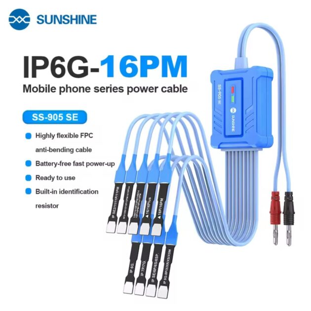 SUNSHINE SS-905 SE IPHONE SERIES POWER CABLE FOR IPHONE 6G TO 16PM / SE2