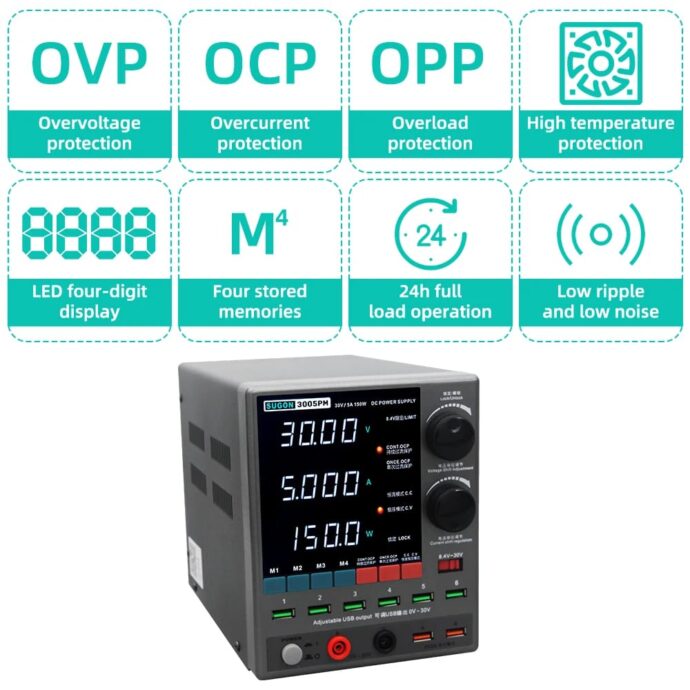 SUGON 3005PM DC POWER SUPPLY 30V 5A - Image 6