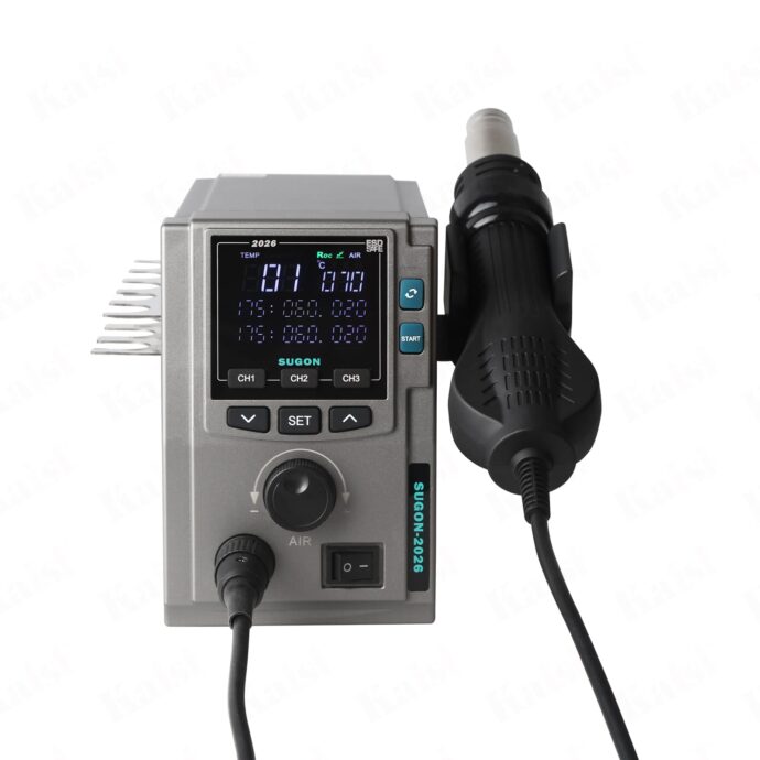 SUGON 2026 700W INTELLIGENT DIGITAL HOT AIR GUN BGA DESOLDERING REWORK STATION - Image 3