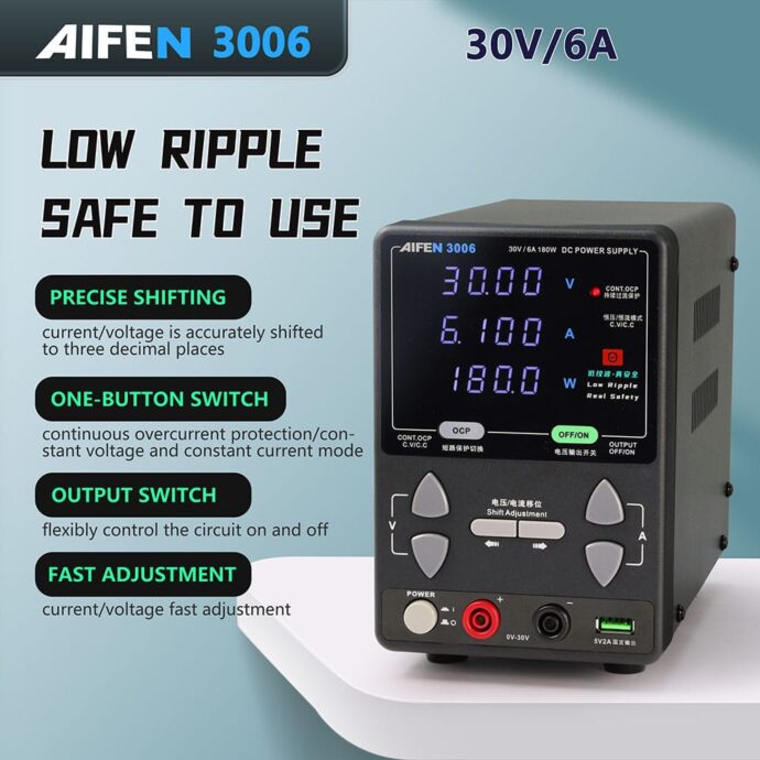 AIFEN 3006 DC POWER SUPPLY 30V 6A - Image 2