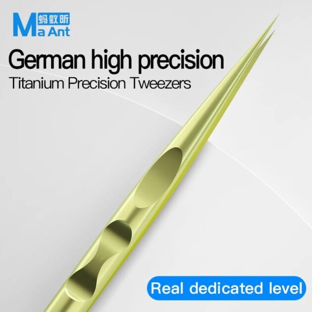 MAANT TA-1/TA-2 SUPER HARD HIGH PRECISION TITANIUM ALLOZ STAINLESS STEEL FLYING LEAD TWEEZERS