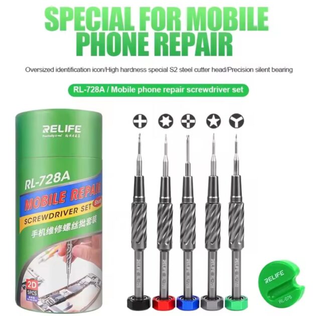 RELIFE RL-728A STRONG MAGNETIC SCREWDRIVER SET SPECIAL FOR MOBILE PHONE REPAIR