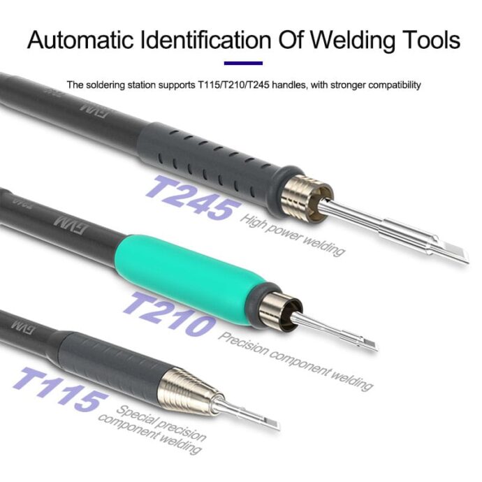 GVM H3 3-IN-1 HIGH VOLTAGE 80W INTELLIGENT SOLDERING STATION SUPPORTS T245/T210/T115 - Image 6