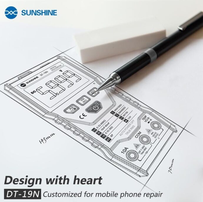 SUNSHINE DT-19N MINI SMART DIGITAL MULTIMETER - Image 3