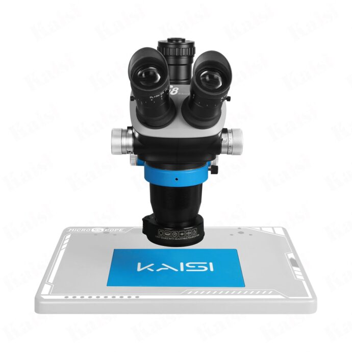 KAISI S8 6.7-52X ZOOM TRINOCULAR STEREO MICROSCOPE SET WITH TX1 4K VIDEO CAMERA - Image 5