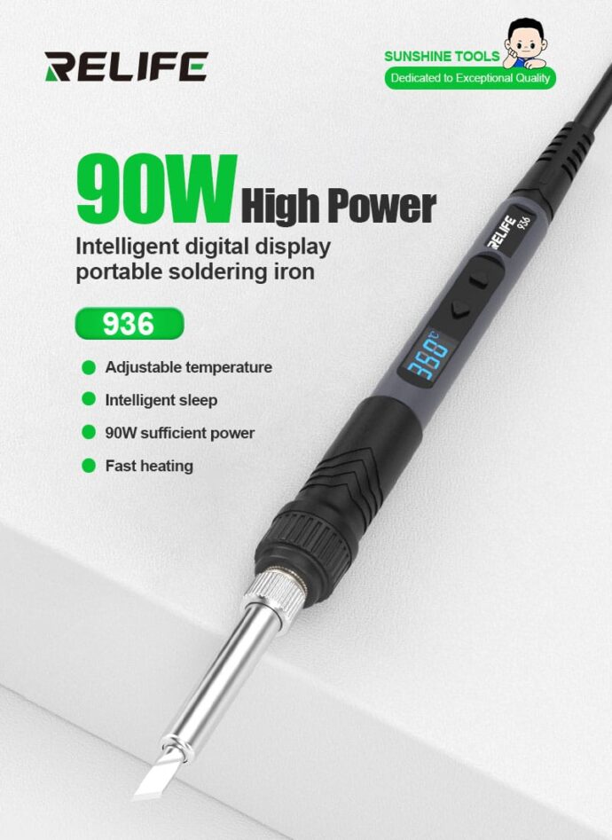 RELIFE 963 DIGITAL DISPLAY PORTABLE SOLDERING IRON - Image 2