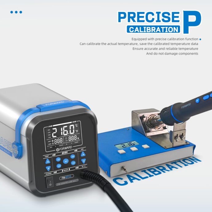 FORWARD FW-BF03 1300W PRECISE TEMPERATURE CONTROL HOT AIR DESOLDERING STATION - Image 11