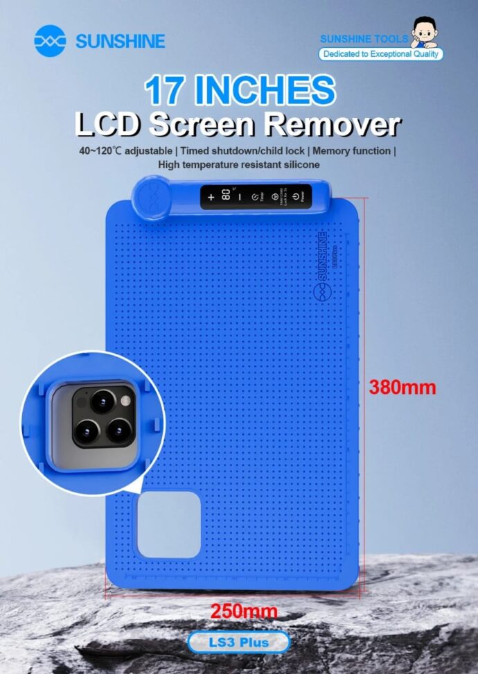 SUNSHINE LS3 PLUS LCD SCREEN REMOVER 17 INCHES LARGE SPACE RESISTANT SILICONE - Image 4
