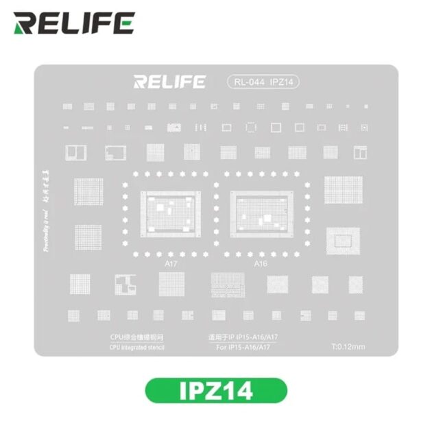 RELIFE RL-044 STENCIL IPHONE IPZ14 A16/A17